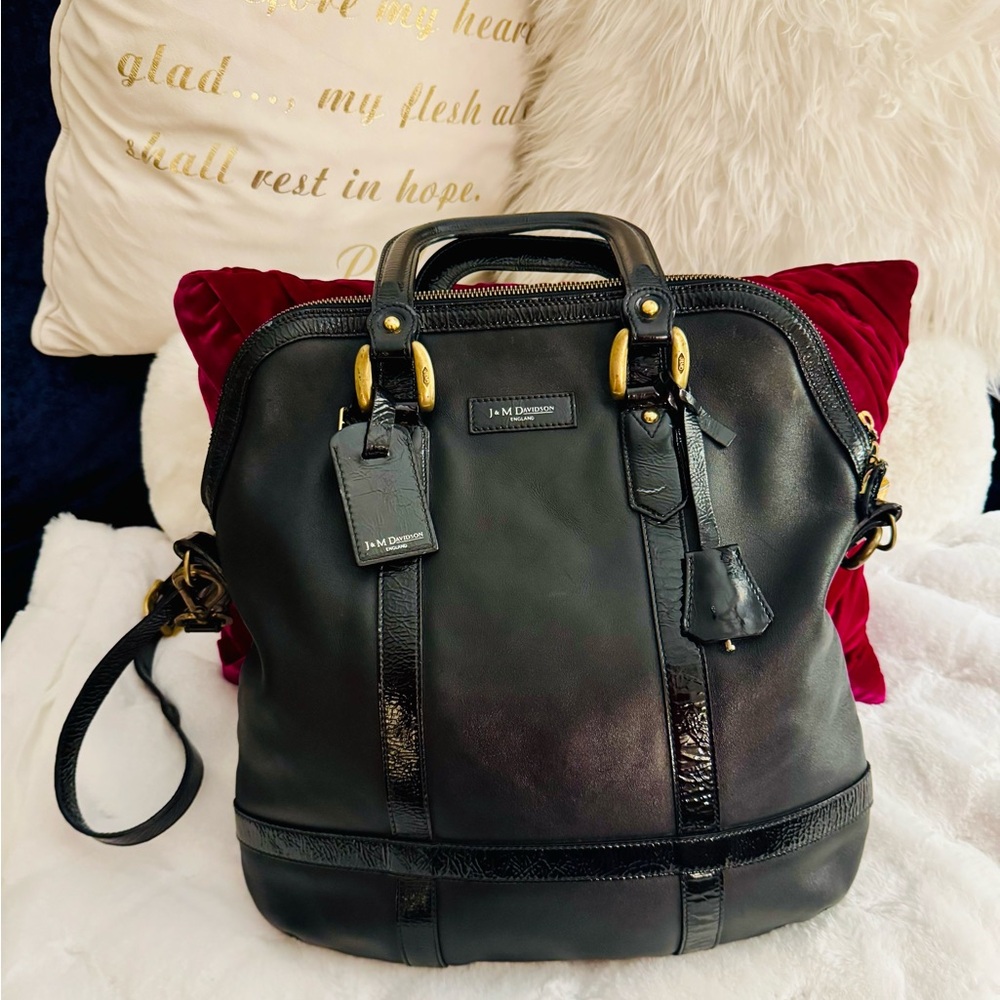 J&M Davidson of England Black Crossbody and Tote - Picture 2 of 16